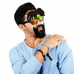 Sunstaches Rasta Sunglasses With Beard | Sun-Staches Adult