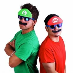 Sunstaches Adult Luigi: Super Mario Bros Sun-Staches®