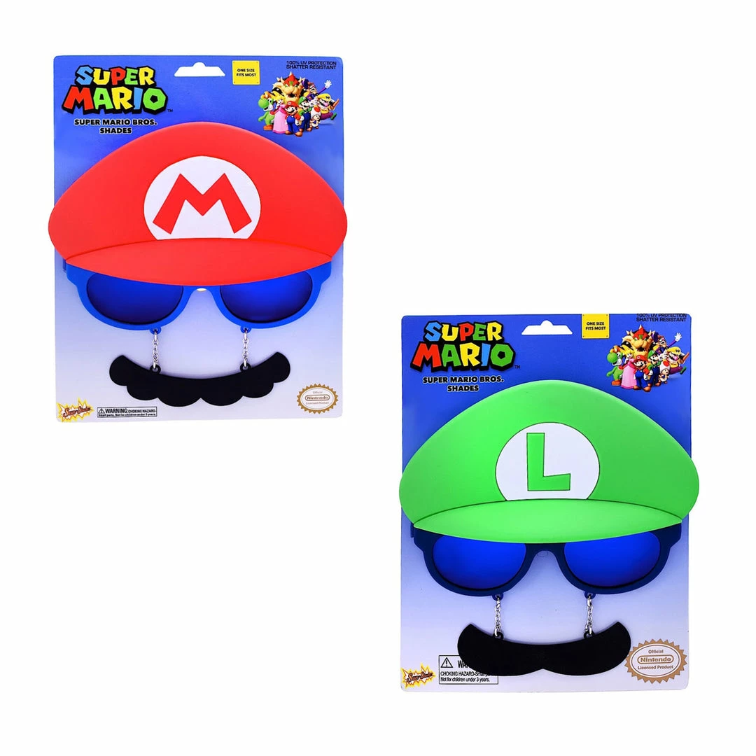 Sunstaches Best Selling Mario And Luigi Pack