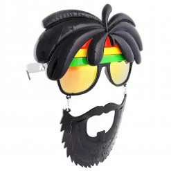 Sunstaches Rasta Sunglasses With Beard | Sun-Staches Adult
