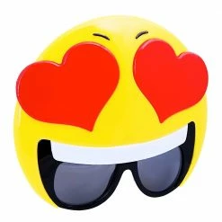 Sunstaches Heart-Eyes Emoji Sunglasses | Sun-Staches