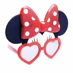 Sunstaches Adult Disney's Red Glitter Minnie Mouse Sun-Staches®