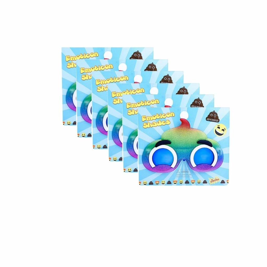 Sunstaches Best Selling Rainbow Poop Lil' Characters Sun-Staches®