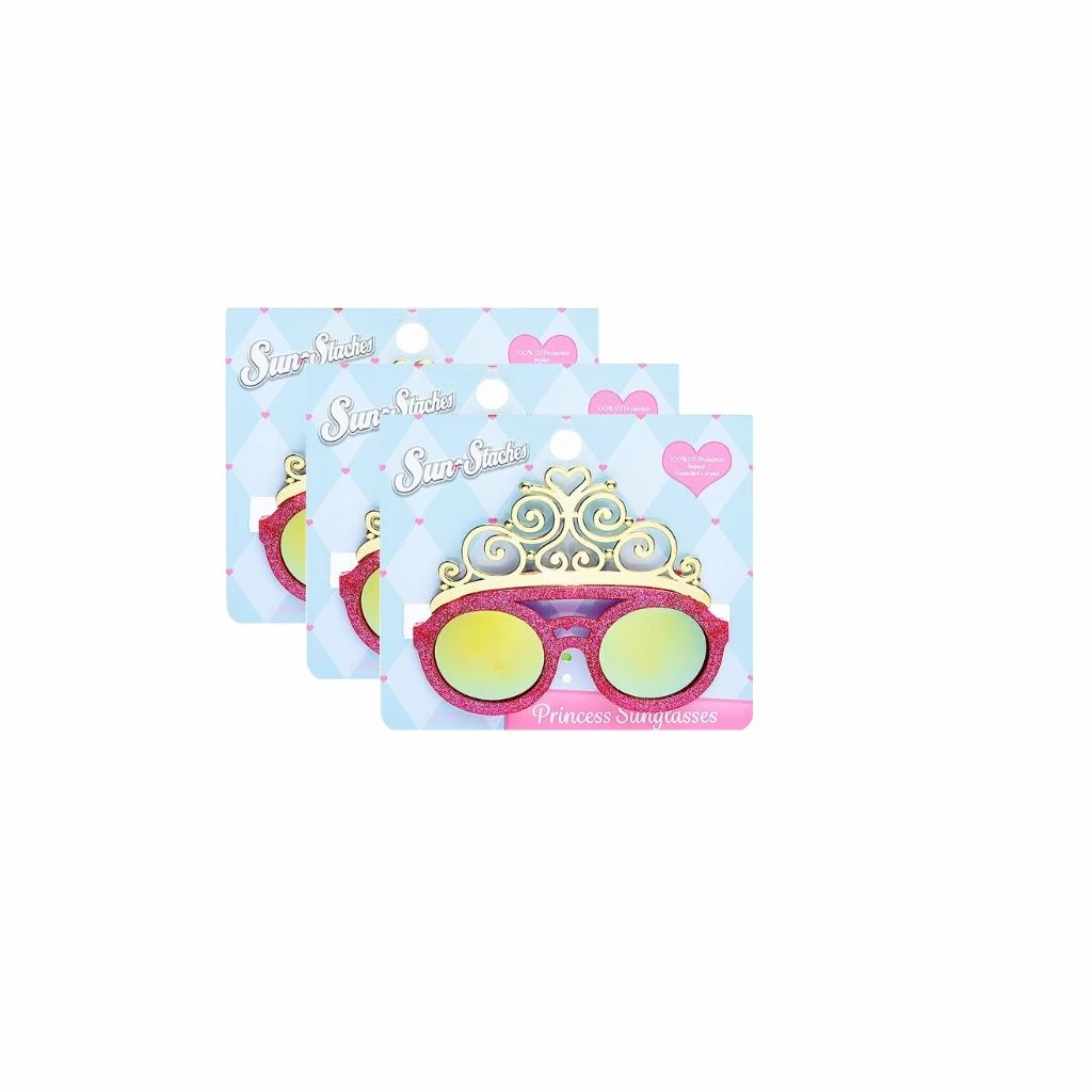 Sunstaches Best Selling Pink Crown Lil' Characters Sun-Staches®
