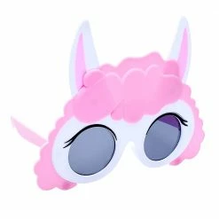 Sunstaches Adult Pink Llama Sunglasses | Sun-Staches
