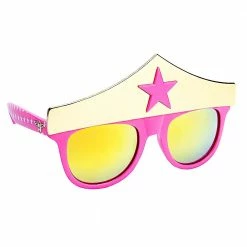 Sunstaches Wonder Woman Pink Crown Sun-Staches