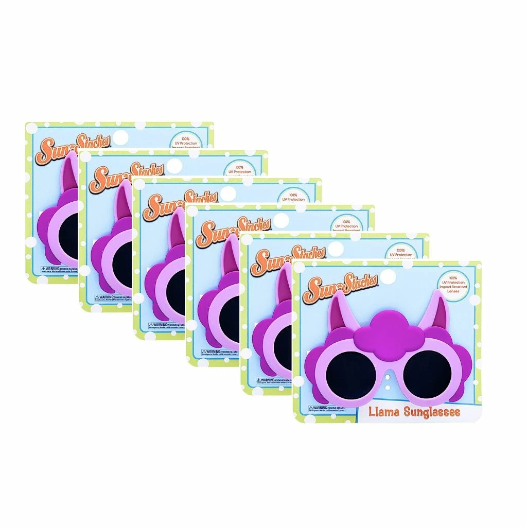 Sunstaches Purple Llama Lil' Characters Sun-Staches® Best Selling