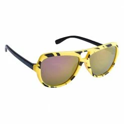 Sunstaches Macho Man Black & Yellow Kids Arkaid Sunglasses