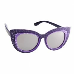 Sunstaches Purple Glitter Cateye Arkaid Sunglasses