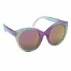 Sunstaches Frozen Purple Cateye W/ Snowflakes Arkaid Sunglasses