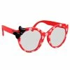 Sunstaches Minnie Mouse Red Polka Dot W/ Bow Blue Light Blocking Glasses