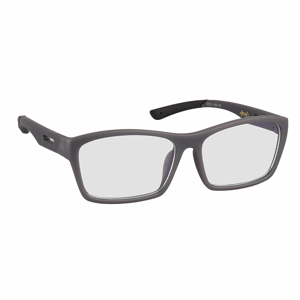 Sunstaches Kids Blue And Dark Grey Rectangle Sports Frame Blue Light Blocking Glasses Best Selling