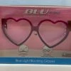 Sunstaches Best Selling Kids Pink And Purple Gem Heart Frame Blue Light Blocking Glasses