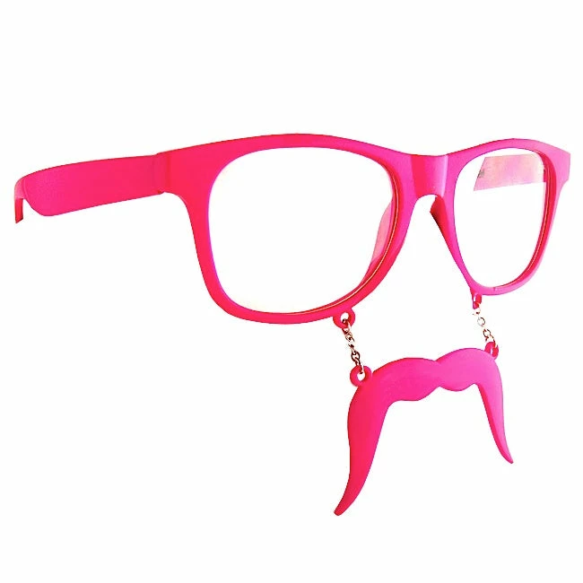 Sunstaches Pink Glow In The Dark Sun-Staches