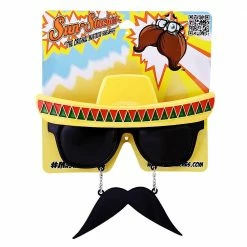Sunstaches Mexican Fiesta Sunglasses With Mustache | Sun-Staches Adult