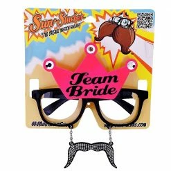 Sunstaches Team Bride Glasses With Mustache | Sun-Staches Adult