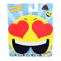 Sunstaches Heart-Eyes Emoji Sunglasses | Sun-Staches