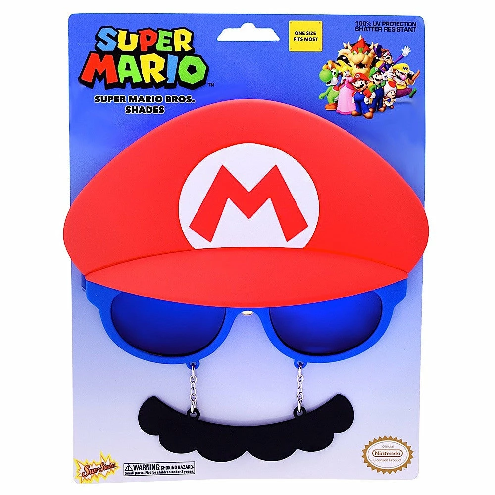 Sunstaches Adult Mario: Super Mario Sun-Staches®