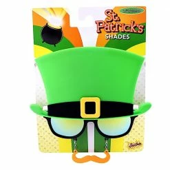 Sunstaches Lucky Leprechaun Sunglasses With Mustache | Sun-Staches Adult
