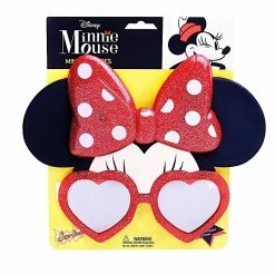 Sunstaches Adult Disney's Red Glitter Minnie Mouse Sun-Staches®