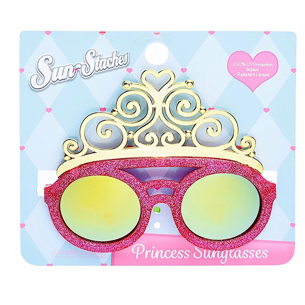 Sunstaches Best Selling Pink Crown Lil' Characters Sun-Staches®