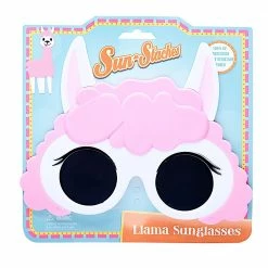 Sunstaches Adult Pink Llama Sunglasses | Sun-Staches