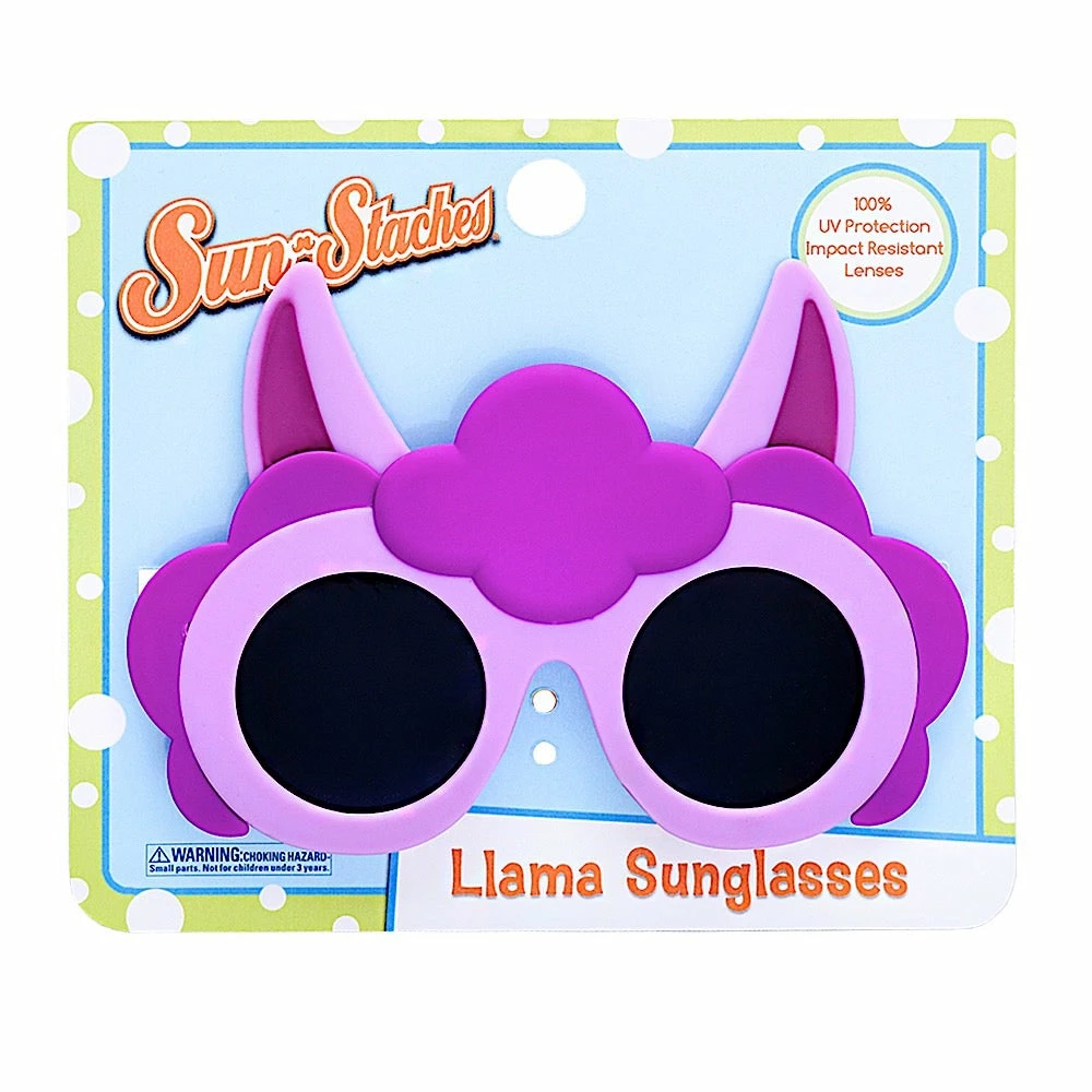 Sunstaches Purple Llama Lil' Characters Sun-Staches® Best Selling