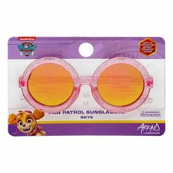 Sunstaches Skye Pink Glitter Round Kids Sunglasses