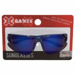 Sunstaches X Games Blue Sports Wrap Arkaid Sunglasses