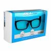 Sunstaches Kids Blue And Black Rectangle Sports Frame Blue Light Blocking Glasses