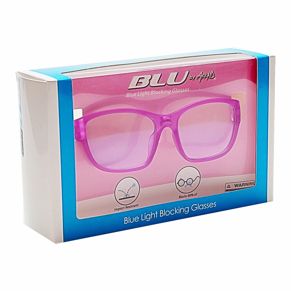 Sunstaches Best Selling Purple And Pink Kids Blue Light Blocking Glasses