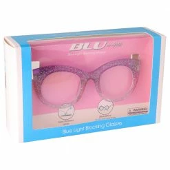 Sunstaches Best Selling Kids Purple Pink Gradient Cateye Blue Light Blocking Glasses