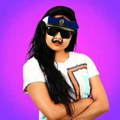 Sunstaches Police Sunglasses With Mustache | Sun-Staches Adult