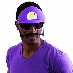 Sunstaches Adult Waluigi Super Mario Bros. Sun-Staches®