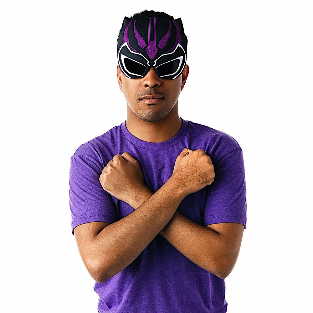 Sunstaches Avengers Purple Black Panther Sun-Staches