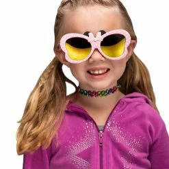 Sunstaches Minnie Mouse Pink And White Polka Dot Lil' Characters Sun-Staches