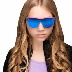 Sunstaches Supergirl Kids Blue And Pink Arkaid Sunglasses