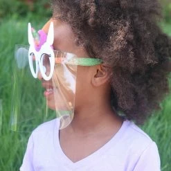 Sunstaches Lil' Characters Unicorn Kids Reusable Face Shield Best Selling