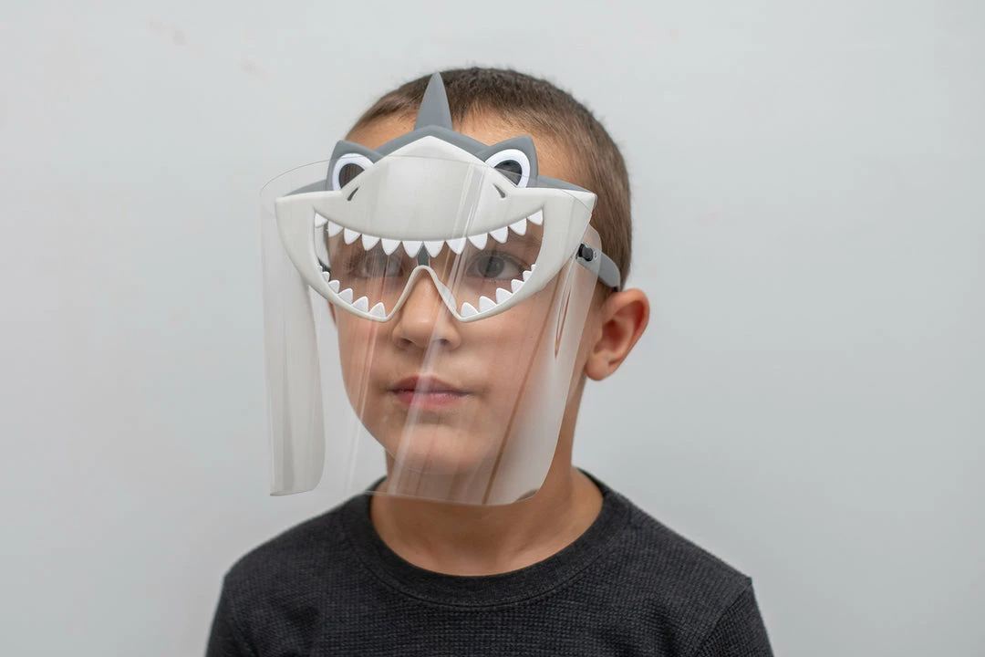 Sunstaches Best Selling Lil' Characters Shark Face Shield